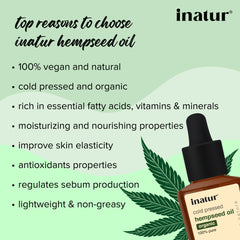 why to choose inatur cold pressed hemp seed oil