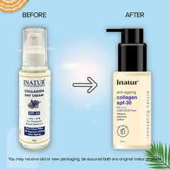 before and after inatur collagen spf 30