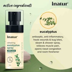 active ingredients of inatur eucalyptus shower spray