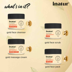 whats inside gold facial kit
