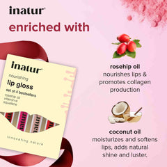 inatur lip gloss gift box enriched with