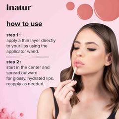 how to use inatur lip gloss gift box