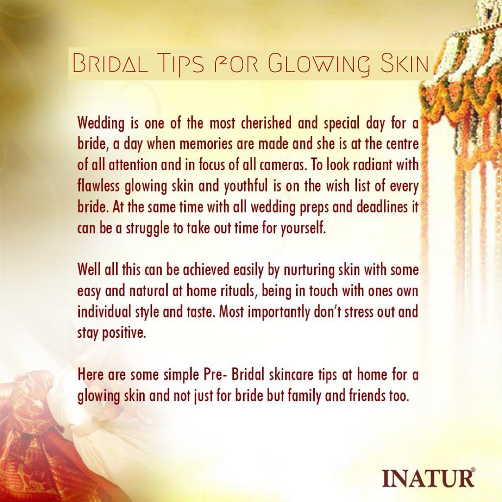 Bridal Tips for Glowing Skin | Inatur