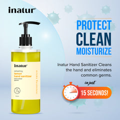 inatur hand sanitizer protect clean moisturize