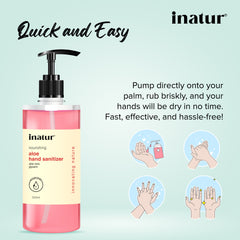 inatur hand sanitizer quick and easy to use