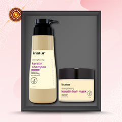 keratin hair bundle with mask and shampoo