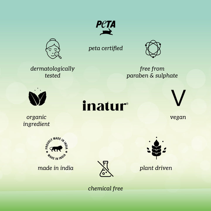 Collection of inatur certification logos on a green gradient background