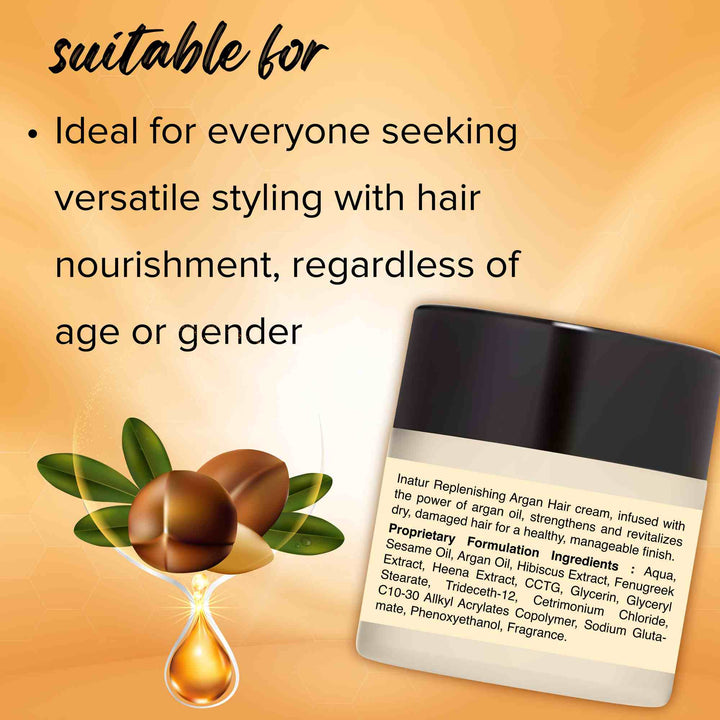 argan hair cream is suitable for