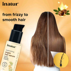argan hair serum from frizzy to smooth hair