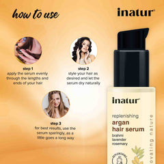 how to use argan hair serum