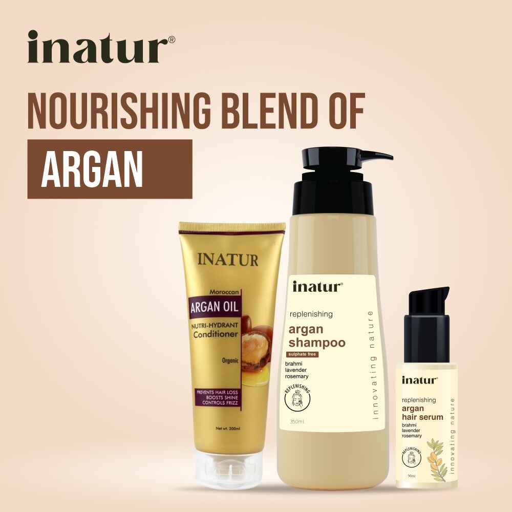 Argan Hair Bundle Offer - Argan Shampoo + Argan Hair Conditioner + Argan Hair Serum