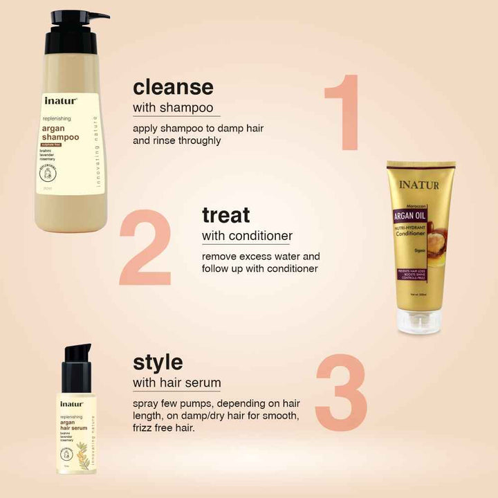 inatur argan hair care combo