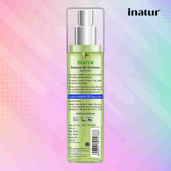 inatur body mist with light smell