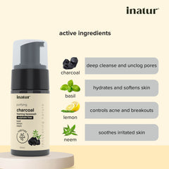 charcoal foaming face wash ingredients