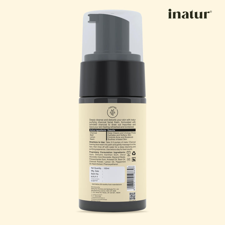 charcoal foaming face wash