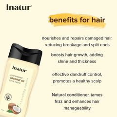 benefits of inatur cold pressed coconut oil on hair
