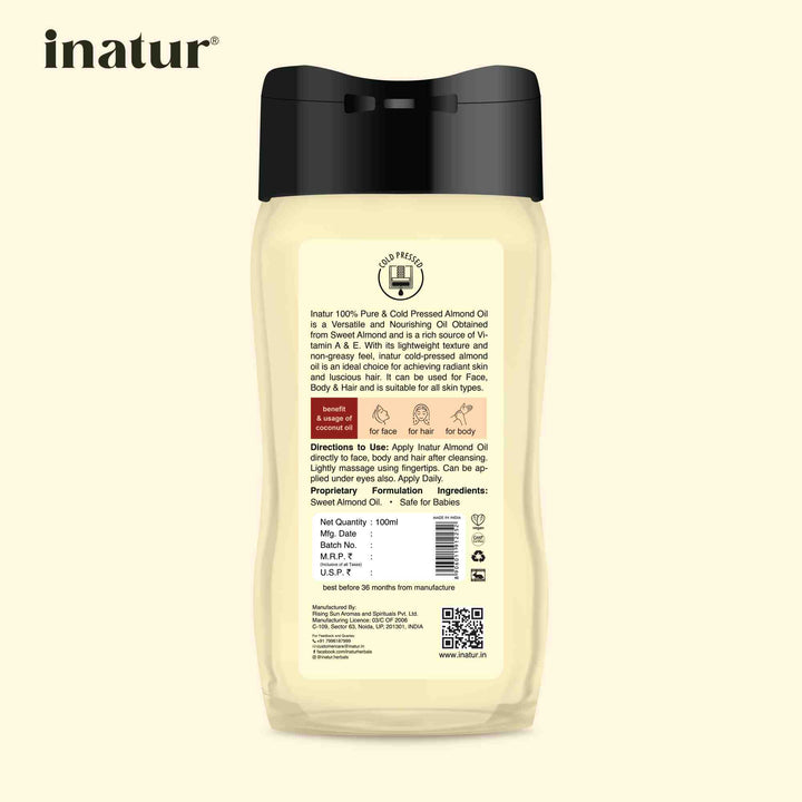 inatur cold pressed almond oil