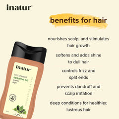 inatur cold pressed sesame oil benefits of hair