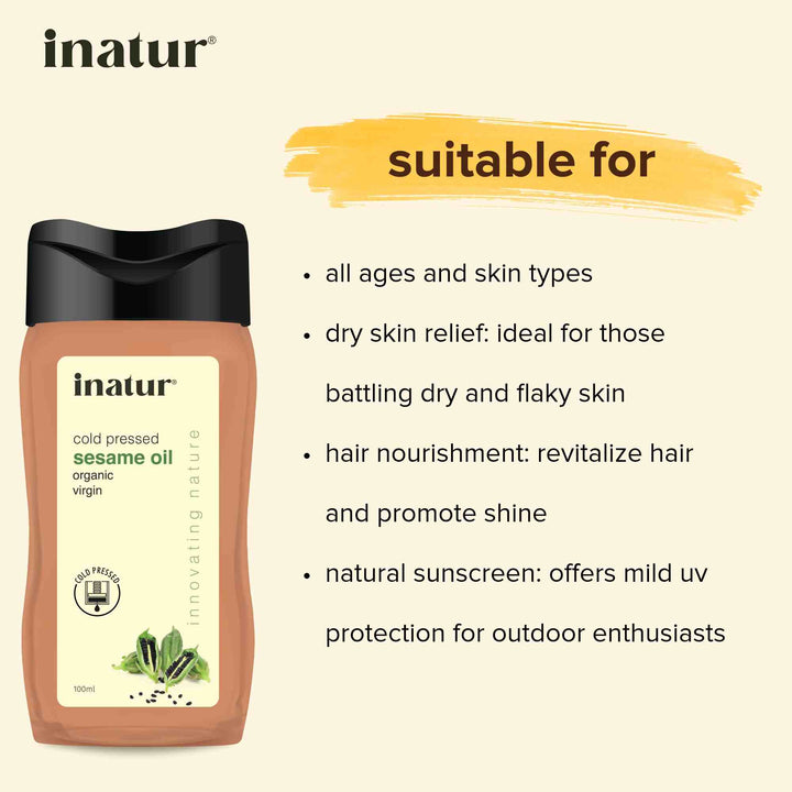 inatur cold pressed sesame oil is suitable for