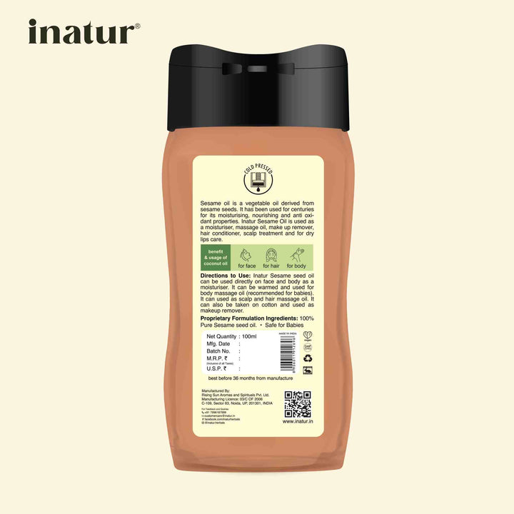 inatur cold pressed sesame oil