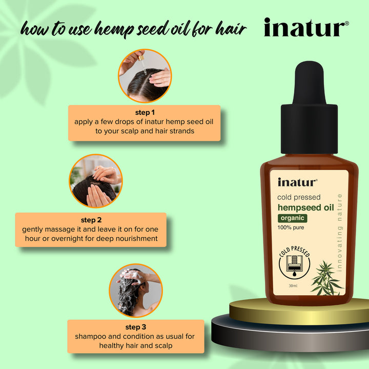 how to use cold pressed hemp seed oil for hair