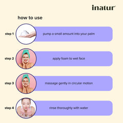 how to use inatur_collagen_facial_foam