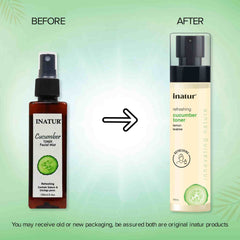 before and after inatur cucumber toner