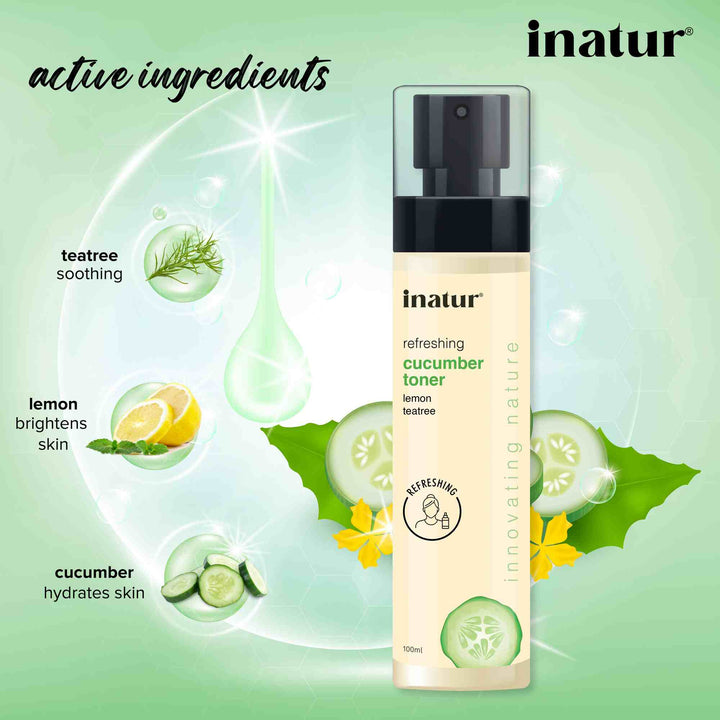 active ingredients of inatur cucumber toner