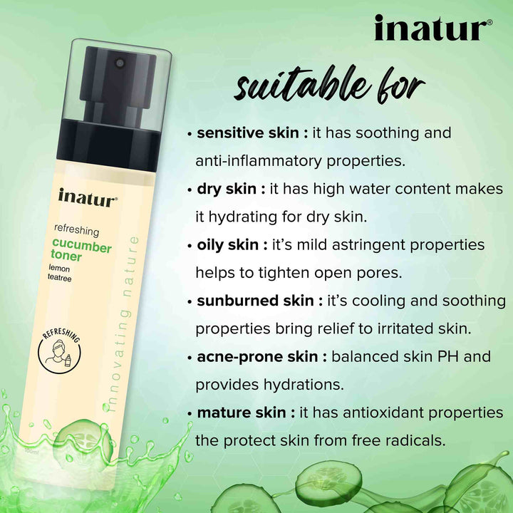 inatur cucumber toner suitable for