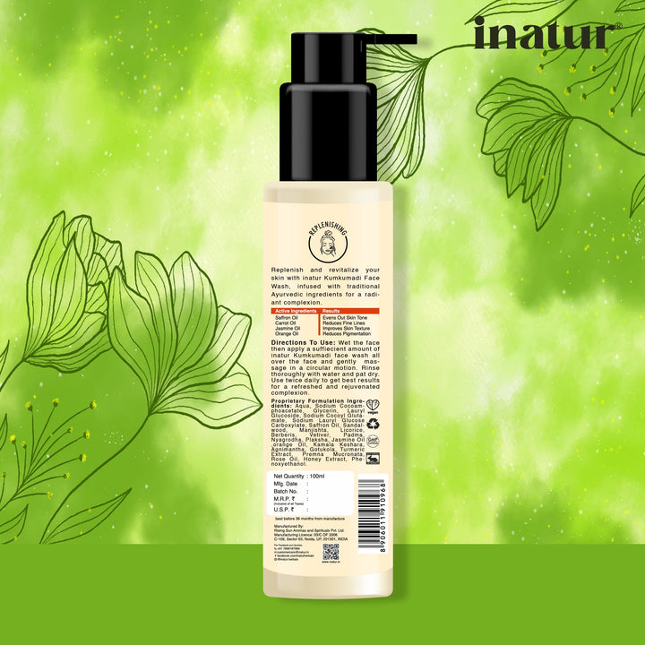 inatur kumkumadi face wash 100ml