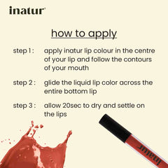 how to apply inatur lip color