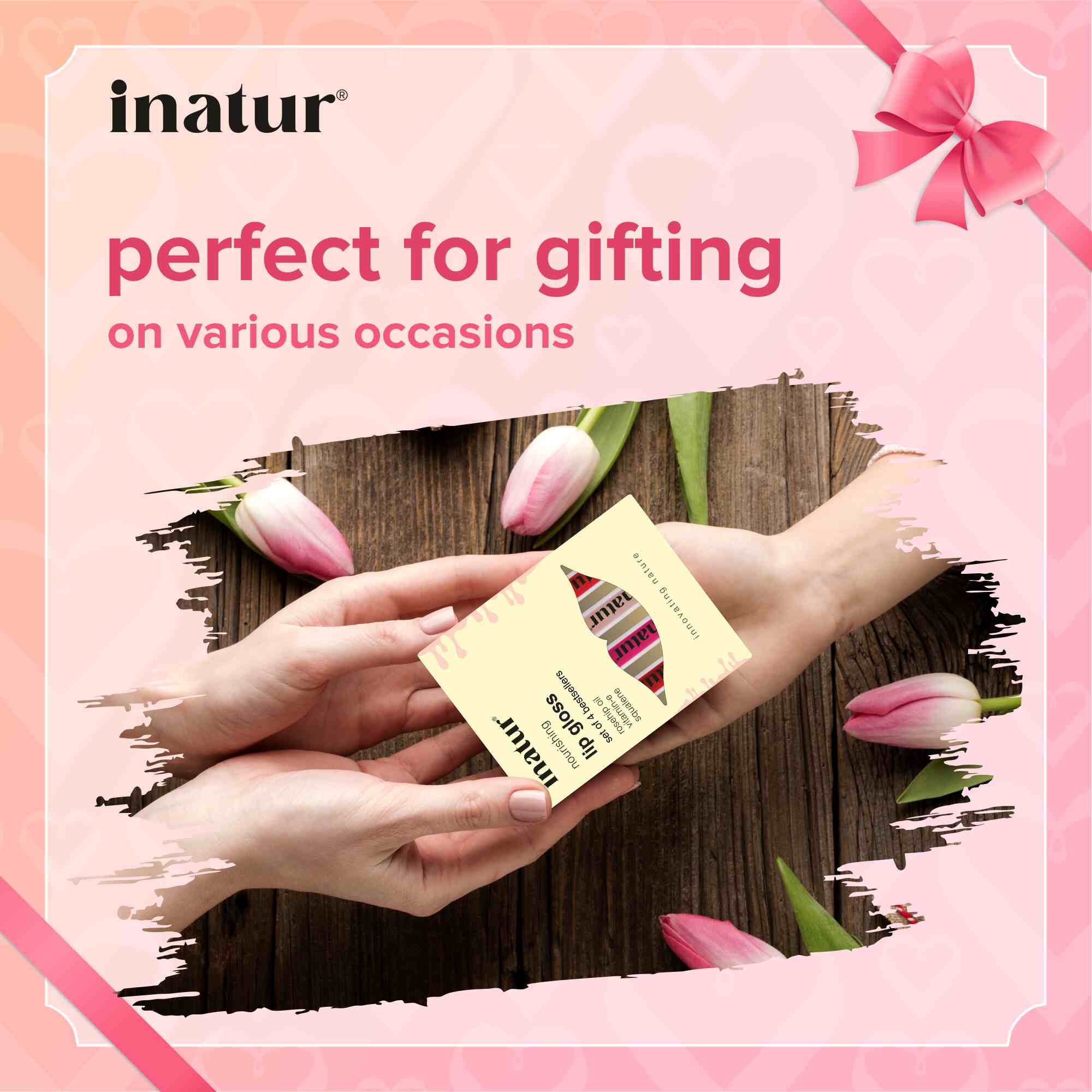 inatur lip gloss gift box perfect for gifting