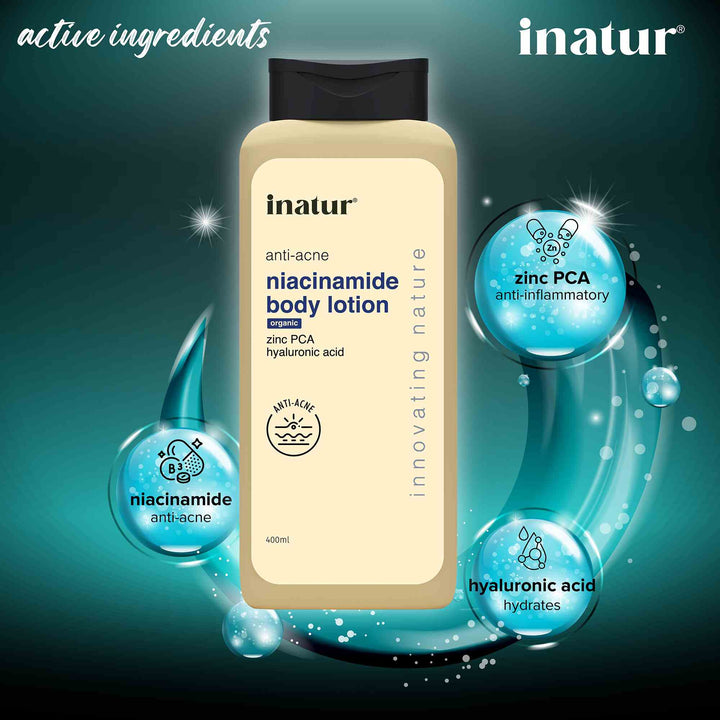 active ingredients of inatur niacinamide body lotion