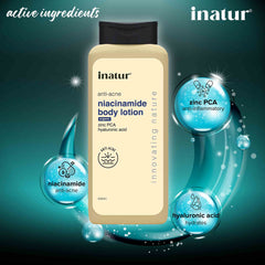 active ingredients of inatur niacinamide body lotion