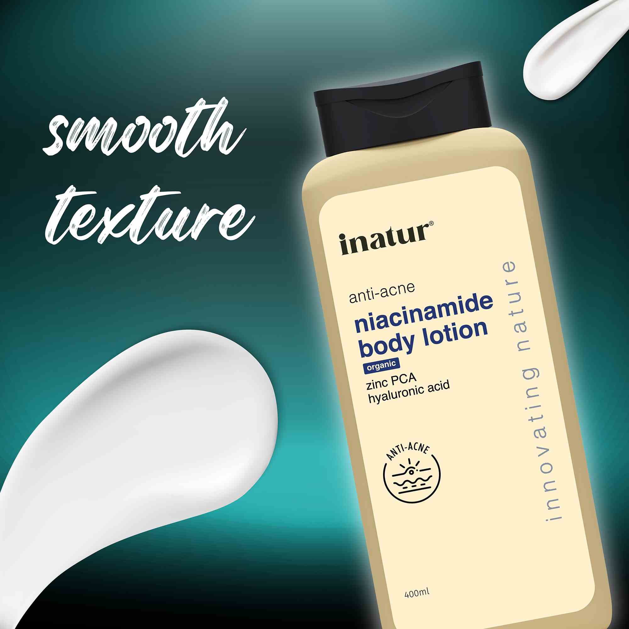texture inatur niacinamide body lotion