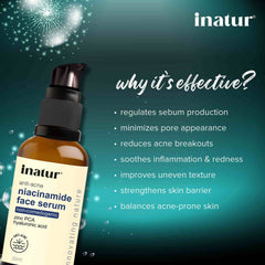 why inatur niacinamide face serum is effective