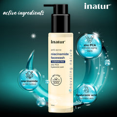 ingredients of inatur niacinamide face wash