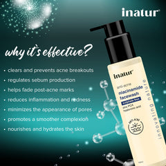 why inatur niacinamide face wash 100ml