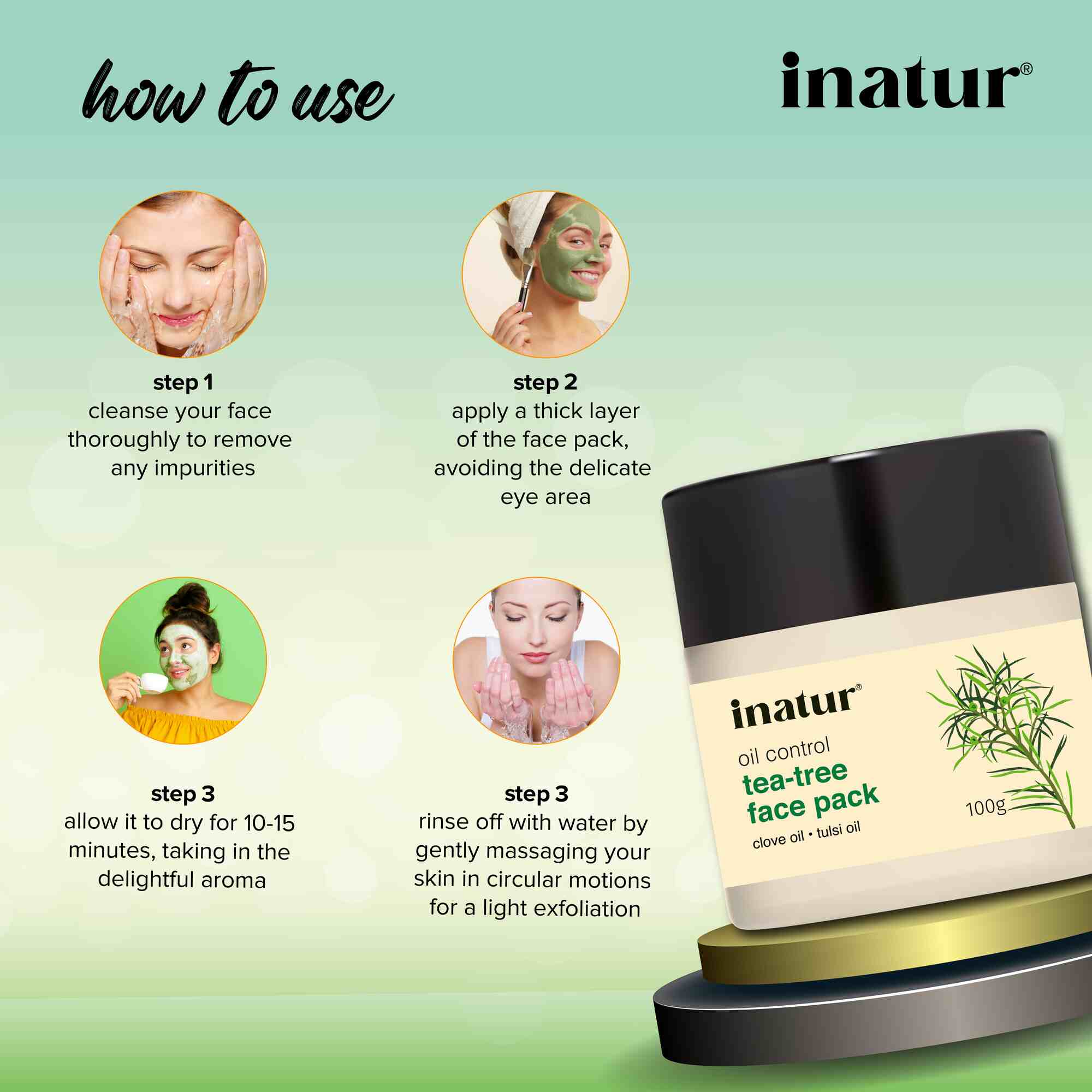 how to use tea tree face pack