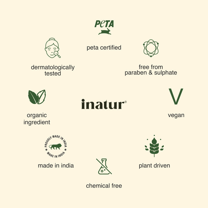 inatur tea tree facial foam certification