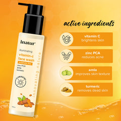 ingredients inatur vitamin c face wash 100ml