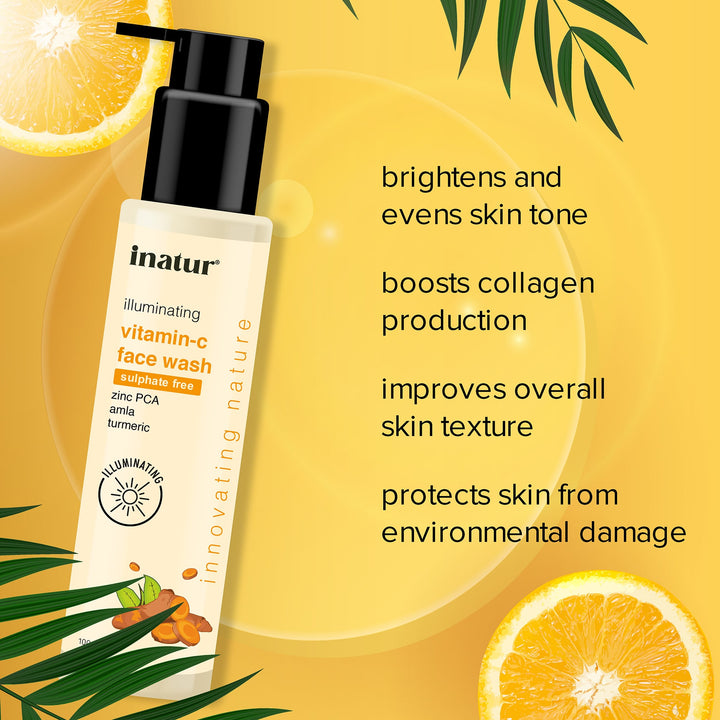 inatur vitamin c face wash 100ml