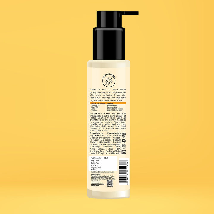 inatur vitamin c face wash 100ml