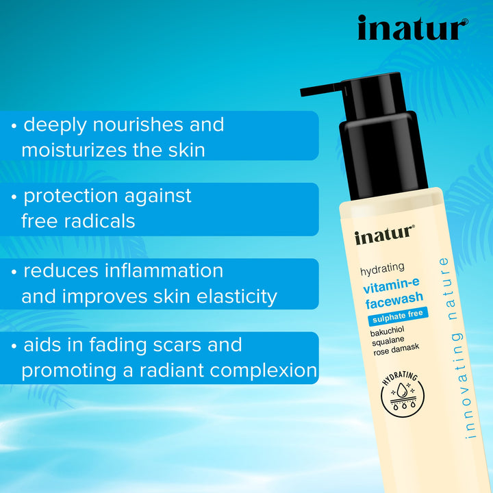 inatur vitamin e face wash 100ml