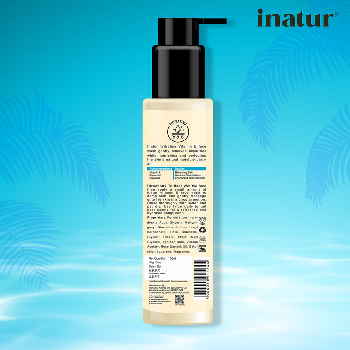 inatur vitamin e face wash 100ml